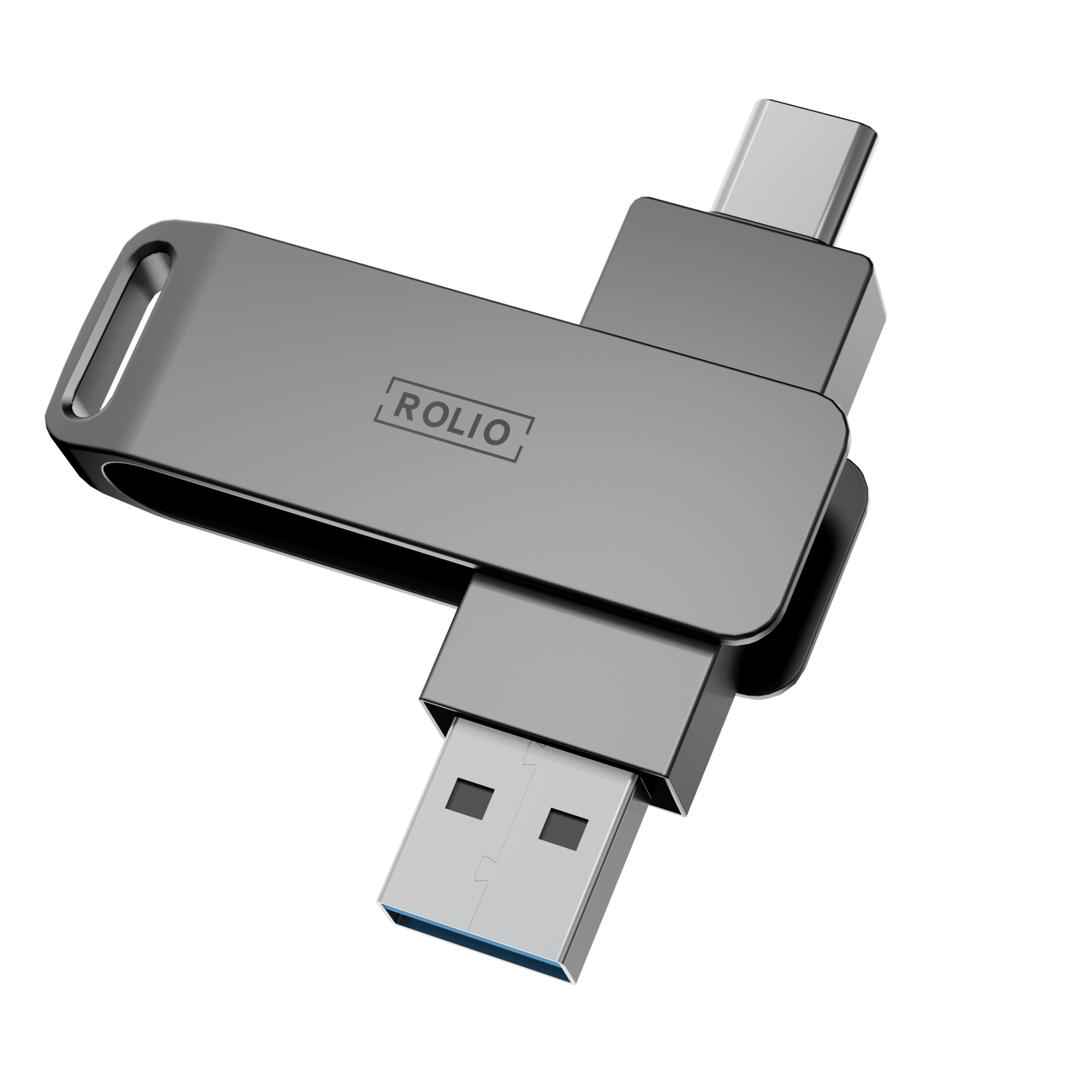 Rolio USB Stick 128 GB - USB C and USB A - 800Mbps - USB 3.0