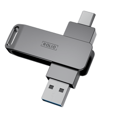 Rolio USB Stick 128 GB - USB C and USB A - 800Mbps - USB 3.0