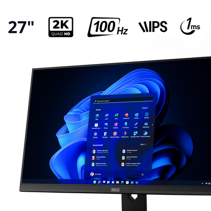 Rolio Monitor - 27" inch - Quad HD 1440p - 100Hz - Rolio