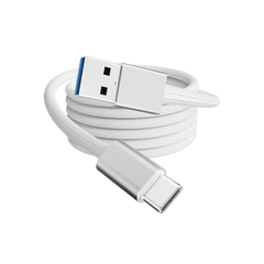 Rolio USB-C-auf-USB-A-Kabel – USB 3.2 – 10 Gbit/s – Silber – 1 Meter