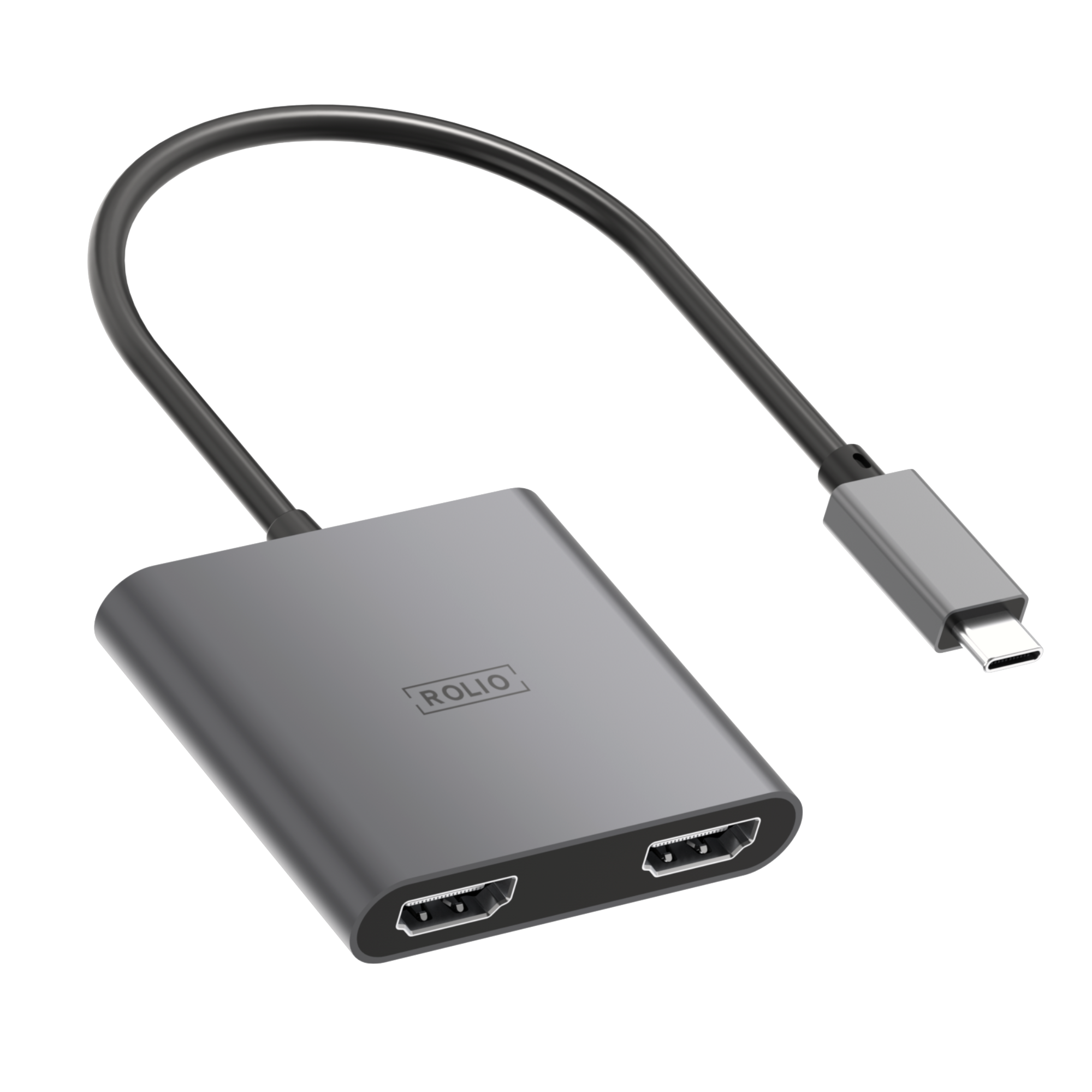 Rolio USB C to HDMI - Dual HDMI Adapter - 2x HDMI 4K