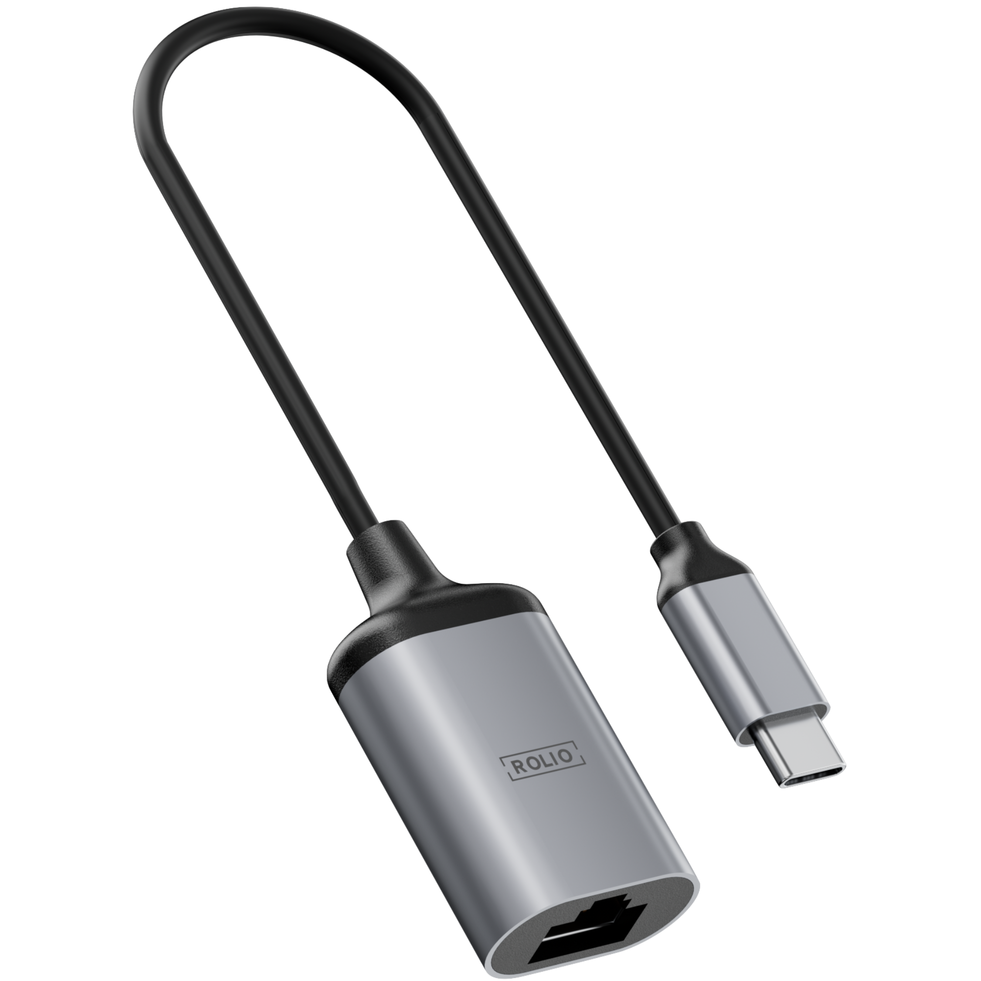 Rolio USB C Adapter - USB-C to Ethernet - 1Gbps