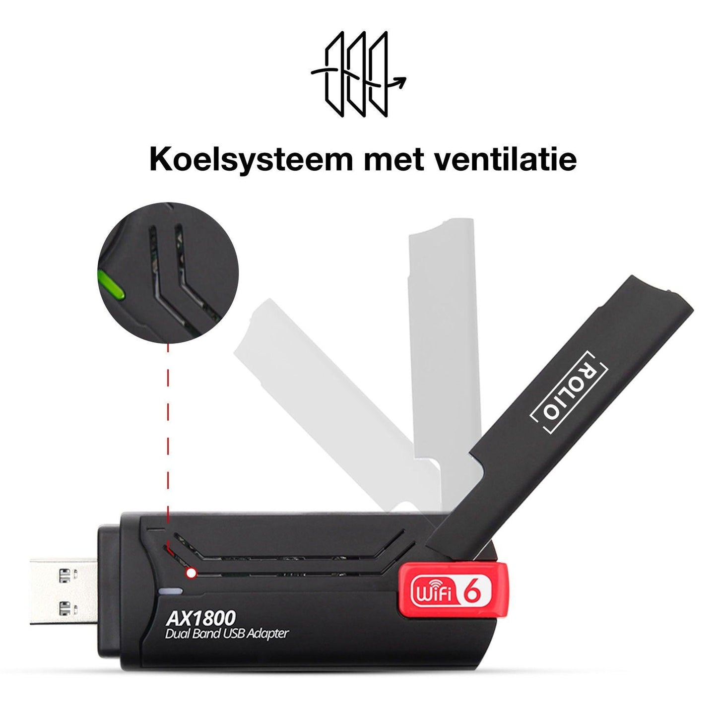 Rolio WiFi Adapter 1800Mbps - Rolio