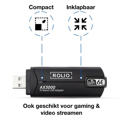 Rolio WiFi Adapter 3000Mbps - Rolio