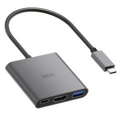 Rolio USB C to HDMI Adapter - 3 in 1 - 4K HDMI - USB 3.0 - USB-C Charging